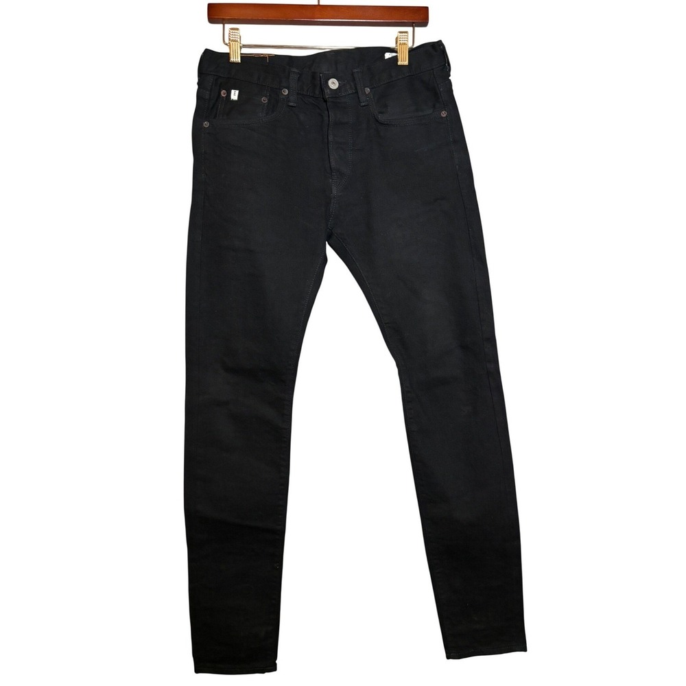 Edwin Japan Selvedge Denim Mens 29 Black Slim Jeans Made in Japan‎ Designer